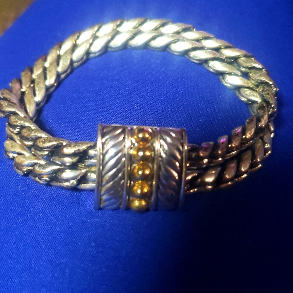 Silver plated bracelet